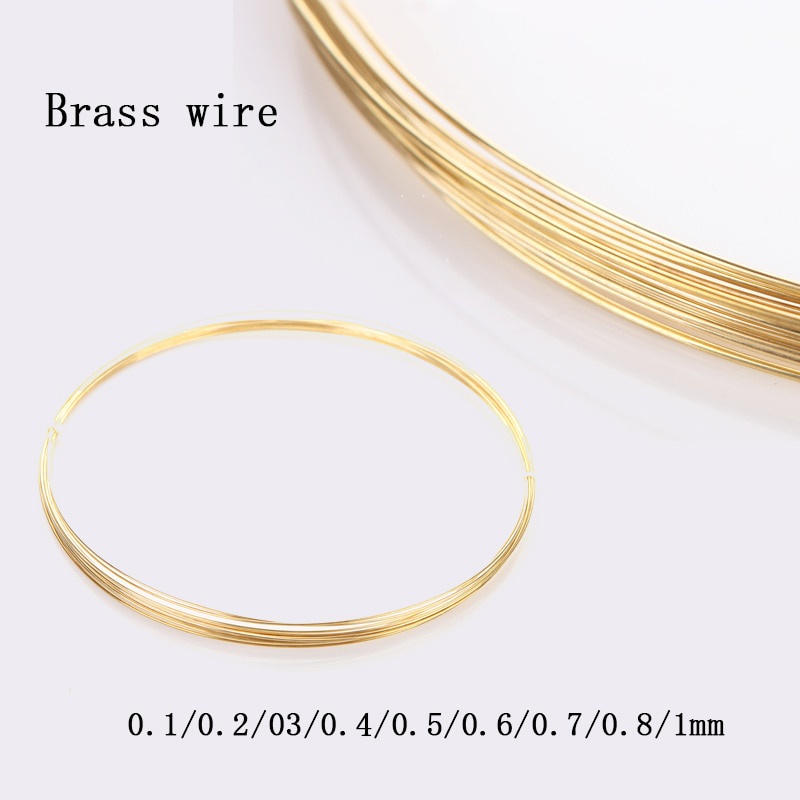 0.11.0mm Dia Soft Raw Brass Wire For Model Craft Jewelry Findings DIY
