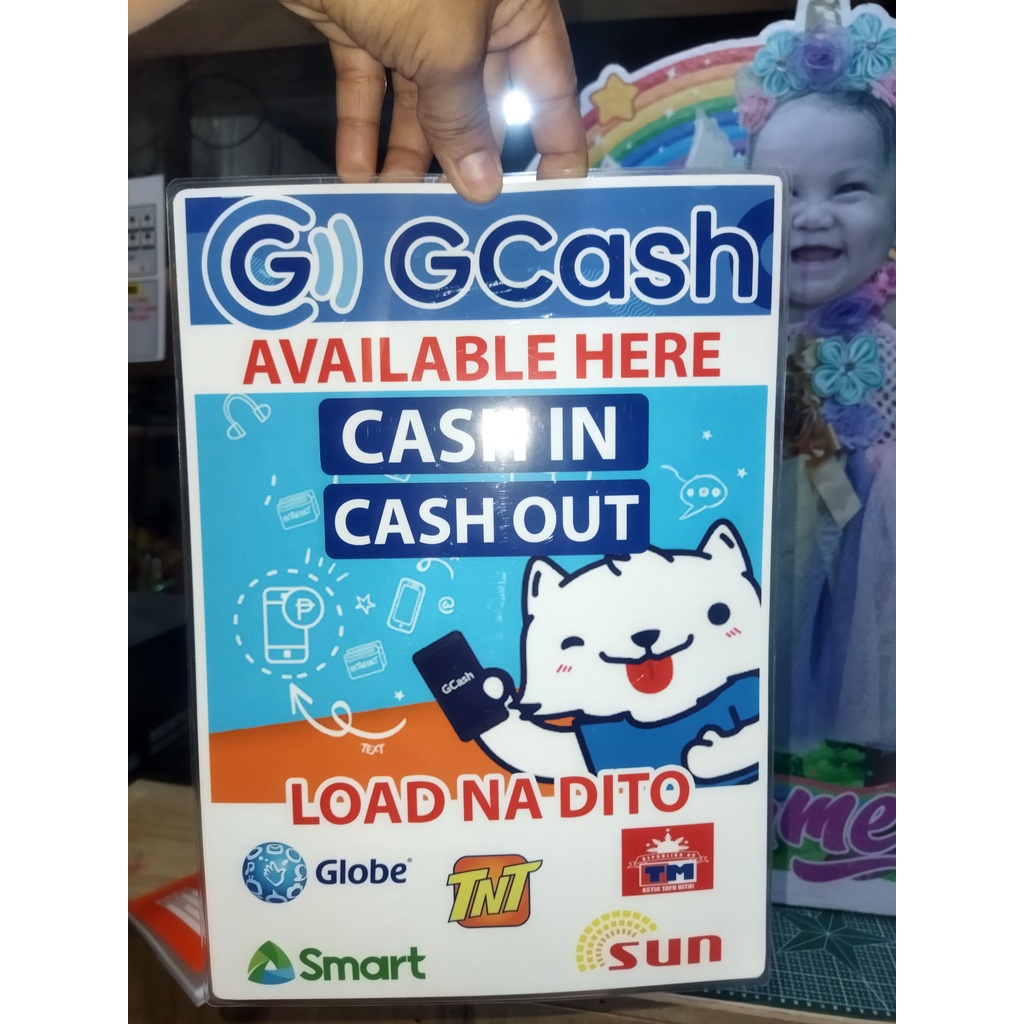 Gcash In Cash Out Laminated A4 Size Shopee Philippines 5222