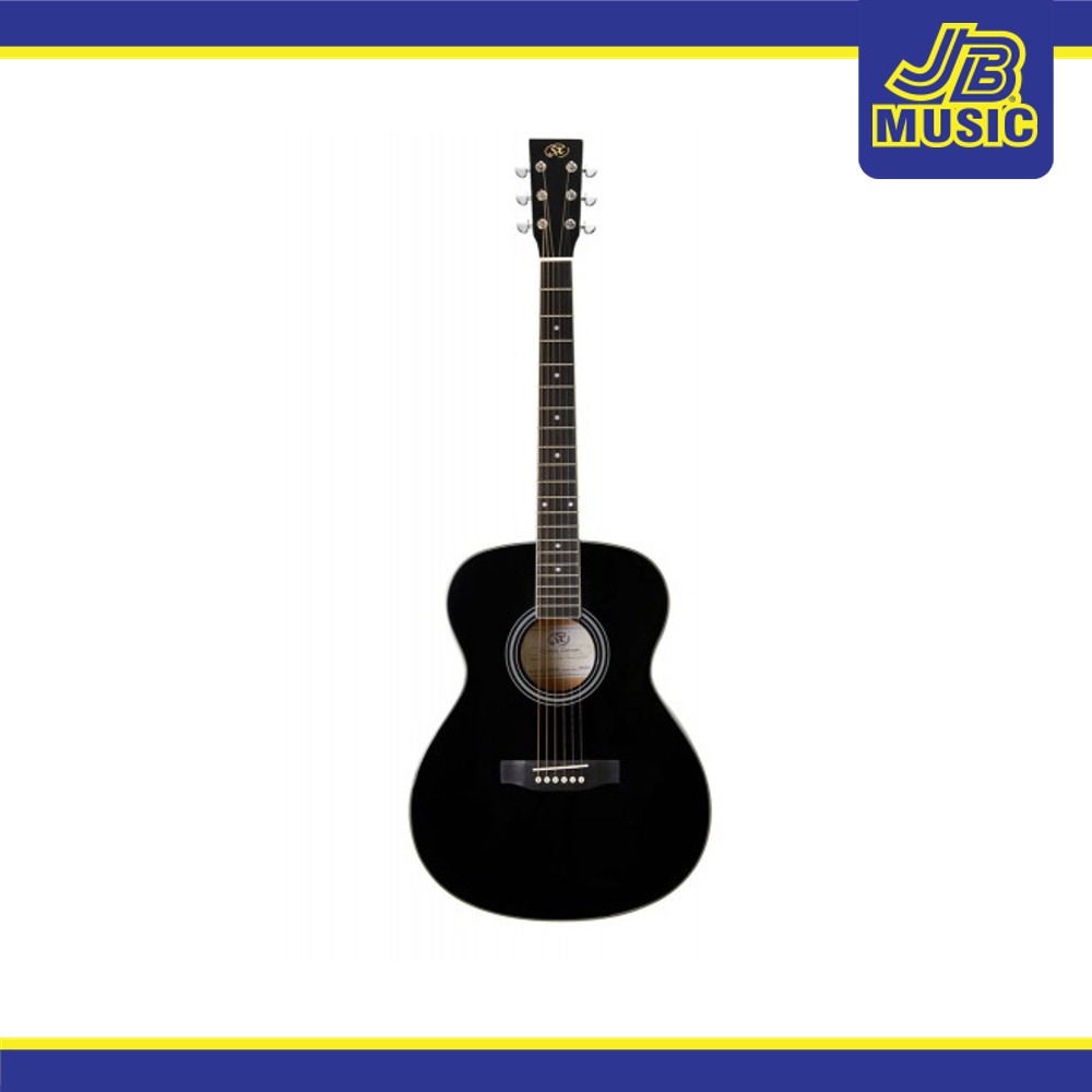 SX SO104GBK Auditorium Acoustic Guitar Gloss Black (Acoustic Guitar