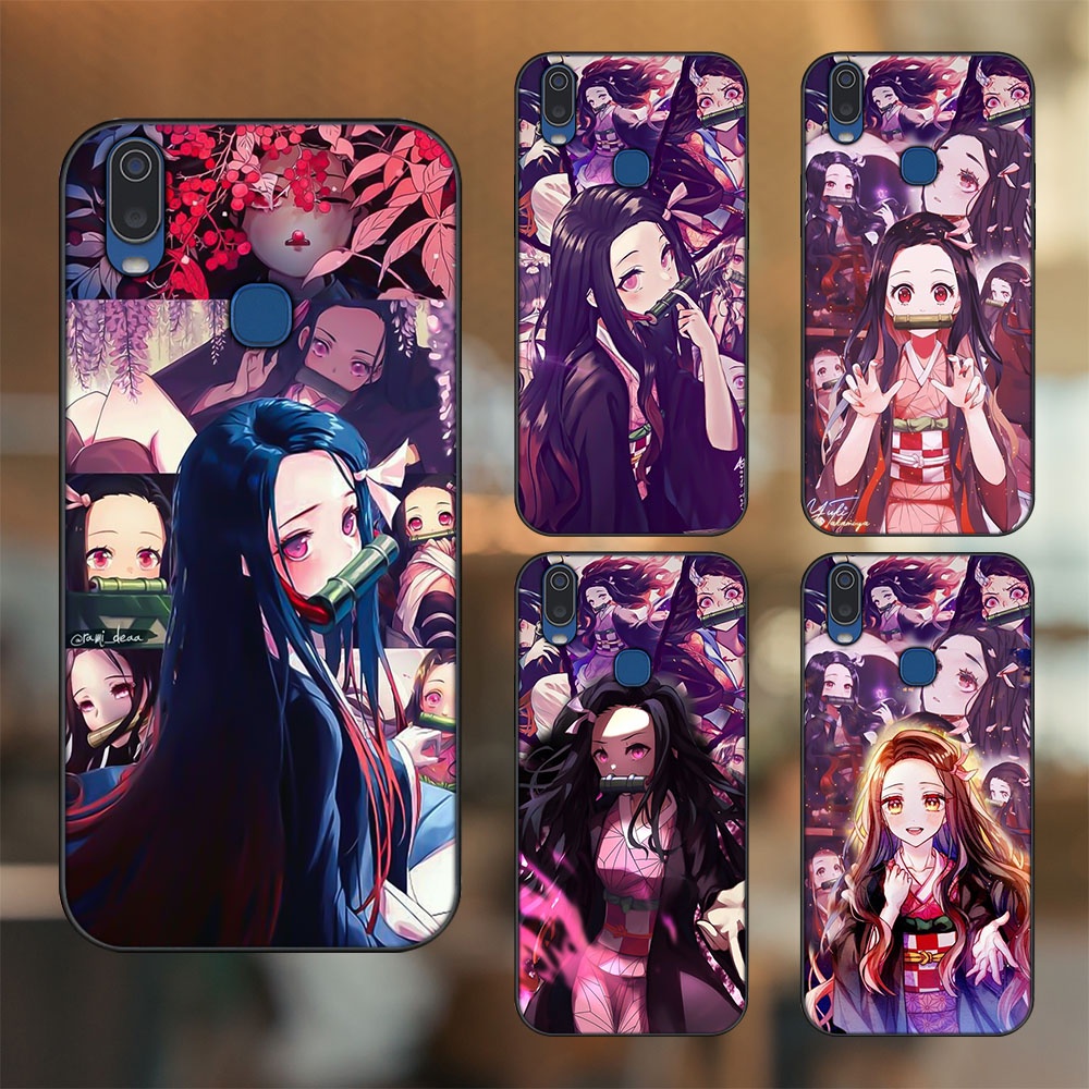 Vivo Y11 case with black border printed with Nezuko Demon Slayer ...