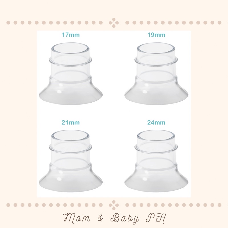 Kit De Taille De Bride, 10 Inserts De Bride De Tire-lait 13/15/17/19/21 Mm Avec Règle De Mesure De Mamelon, Brosse De Nettoyage, Outil De Mesure De Bride En Silicone, Essentiel Pour L'allaitement