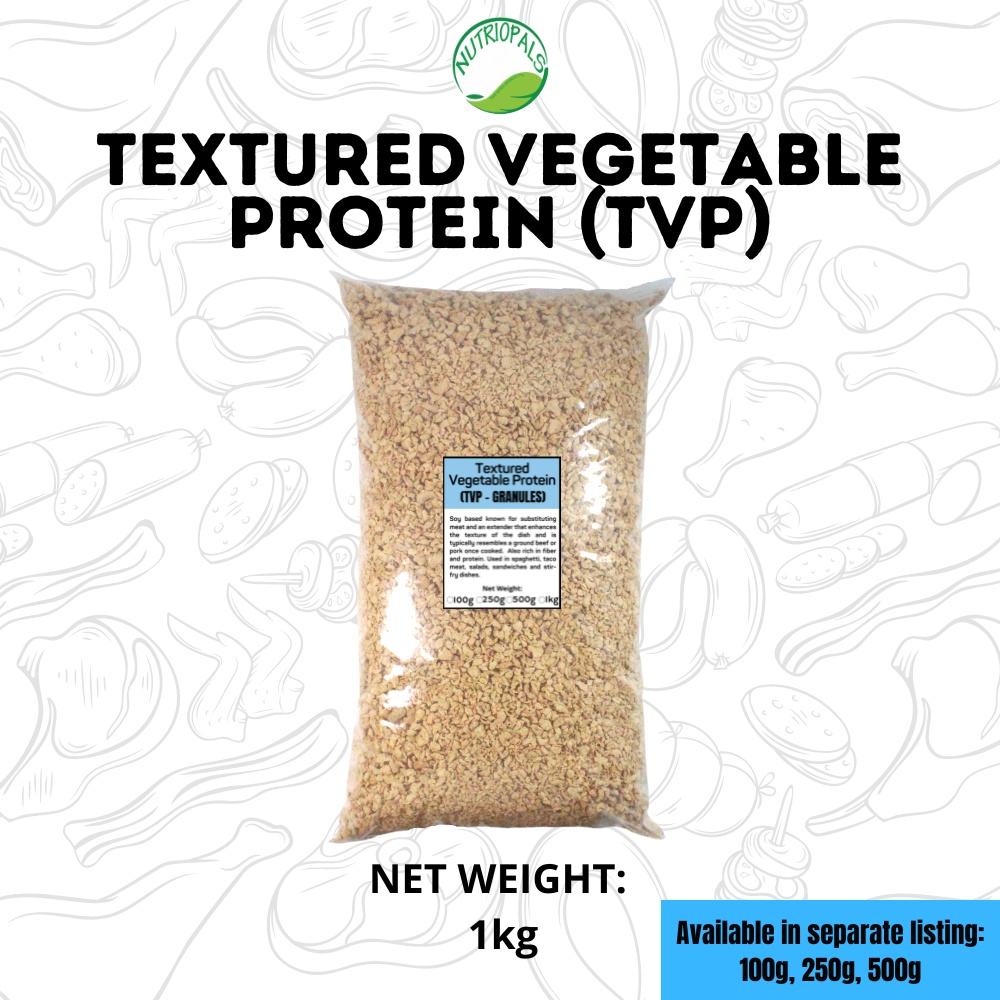 TVP (Textured Vegetable Protein) Granules 1kg bulk Meat extender