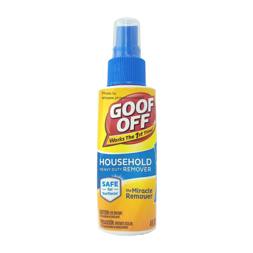 Goof Off Household Duty Adhesive Ink Marker Gum Grease Oil Lipstick Remover Spray Oz