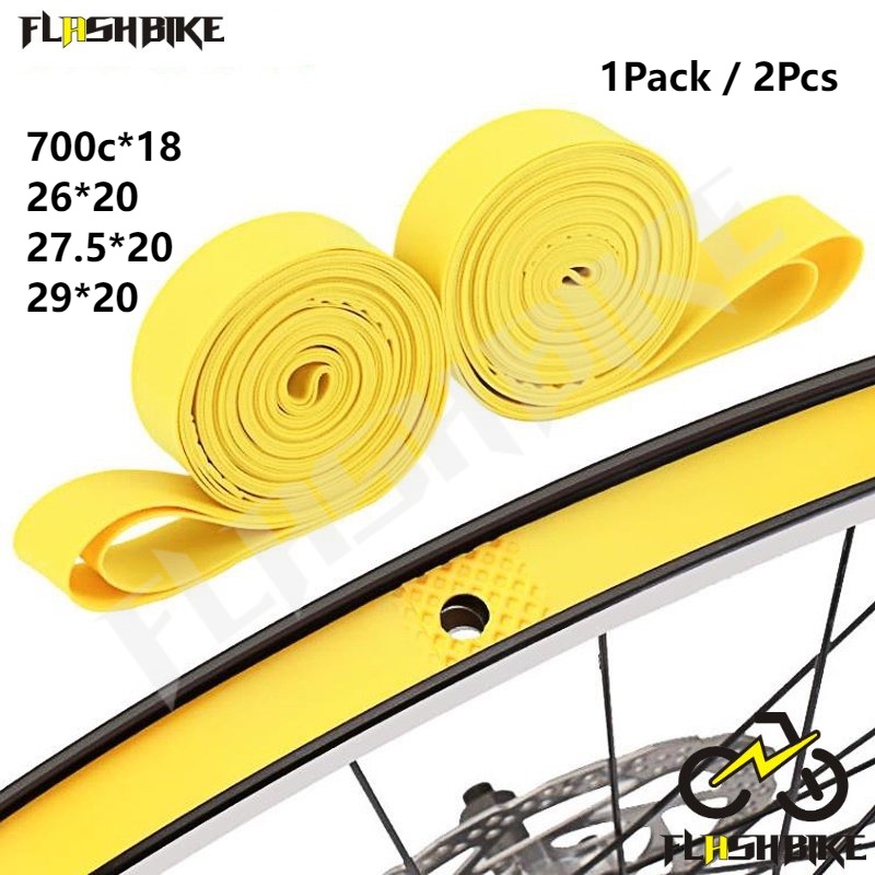 2Pcs Bicycle Tube Premium PVC Rim Tapes Strips Mountain Bike Road Tire ...
