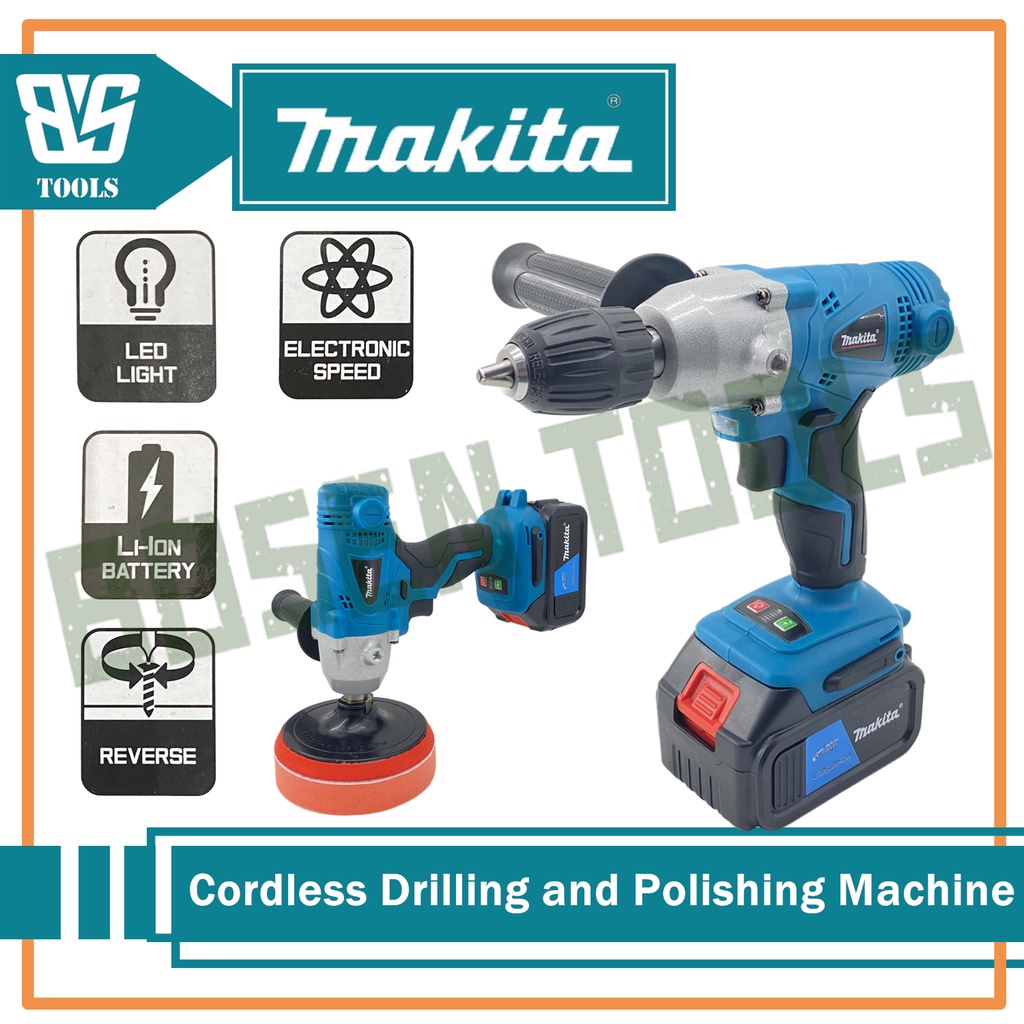 Makita 68V 2Batteries Cordless Drilling/Polishing Machine Cordless