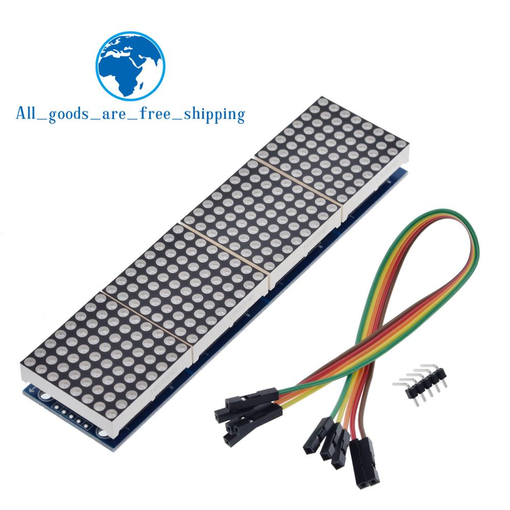 MAX7219 Dot Matrix Module For Arduino Microcontroller 4 In One Display ...