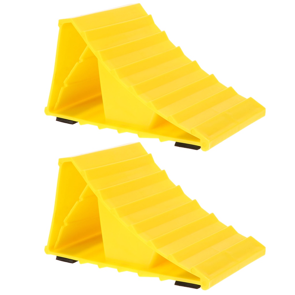 2 Rubber Wheel Chocks Trailer Wheel Chocks Tire Stopper Device Wheel