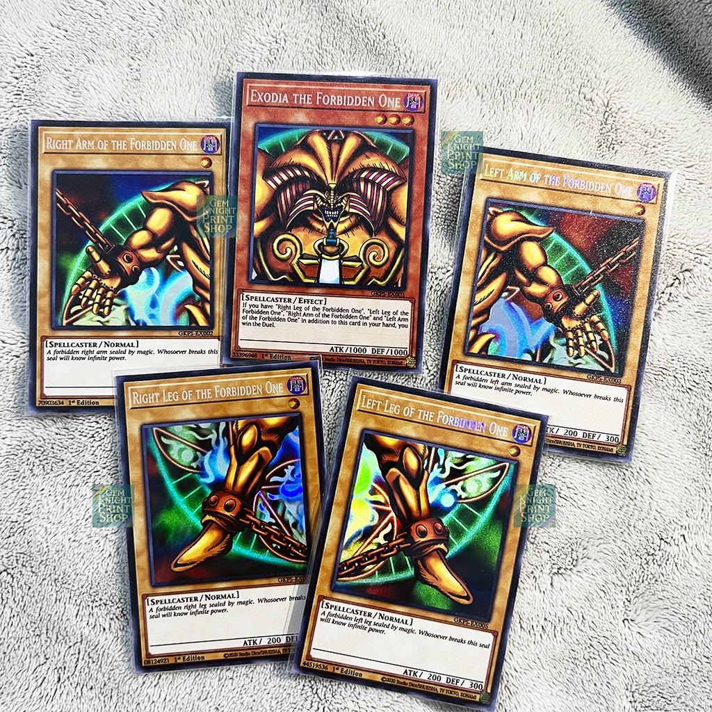 yugioh black eyes red dragon deck God Card & Exodia Yu-Gi-Oh! T-Shirt – 2-Sided Washed Cotton Graphic Tee main image 0