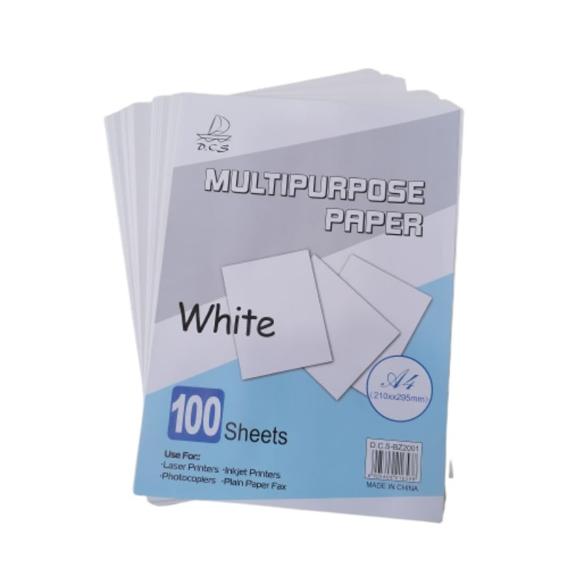 100 Sheets A4 White Multipurpose Paper. | Shopee Philippines