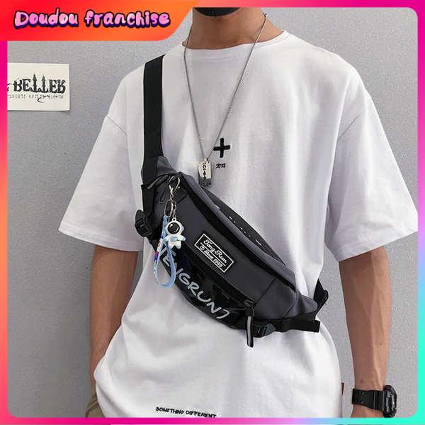 chest bag shoulder Beg Cross -Body Bag Lelaki Jenama Jepun Trend Sukan ...