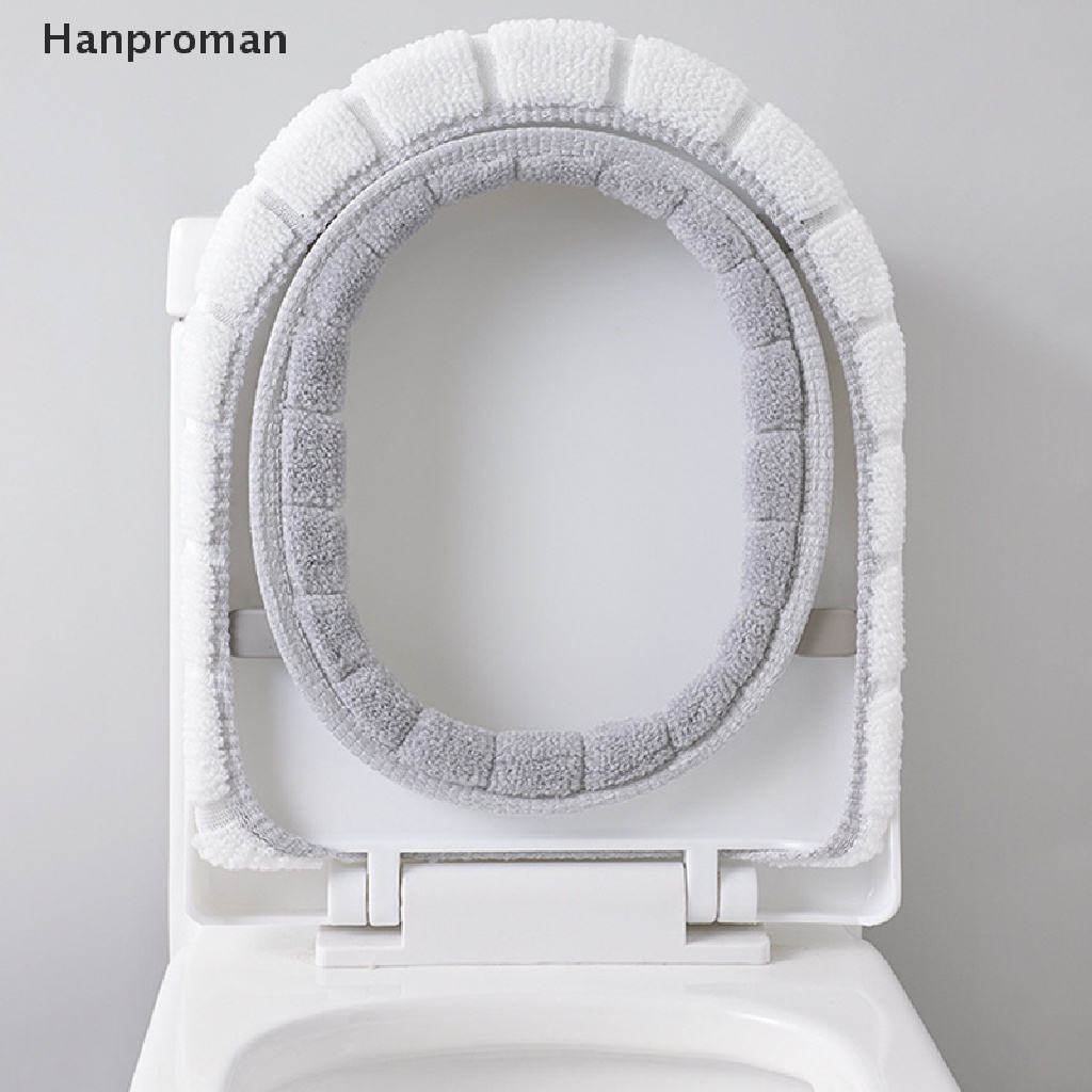 Hanproman> Winter Warm Toilet Seat Cover Washable Bathroom Toilet Seat
