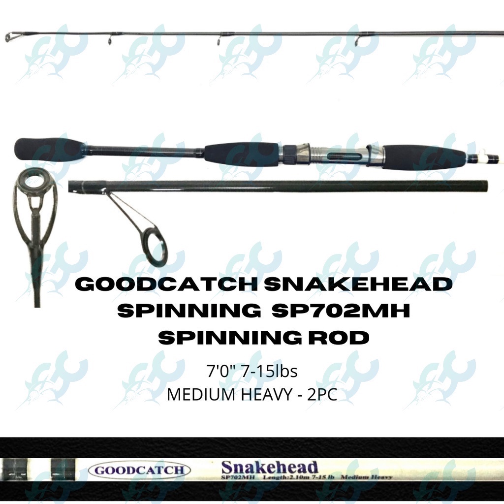 GoodCatch GC Snakehead Spinning SP702MH 7ft Medium Heavy Spinning ...