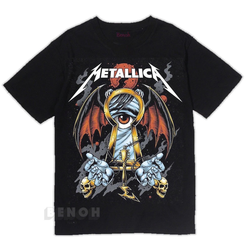 Distressed metallica t outlet shirt