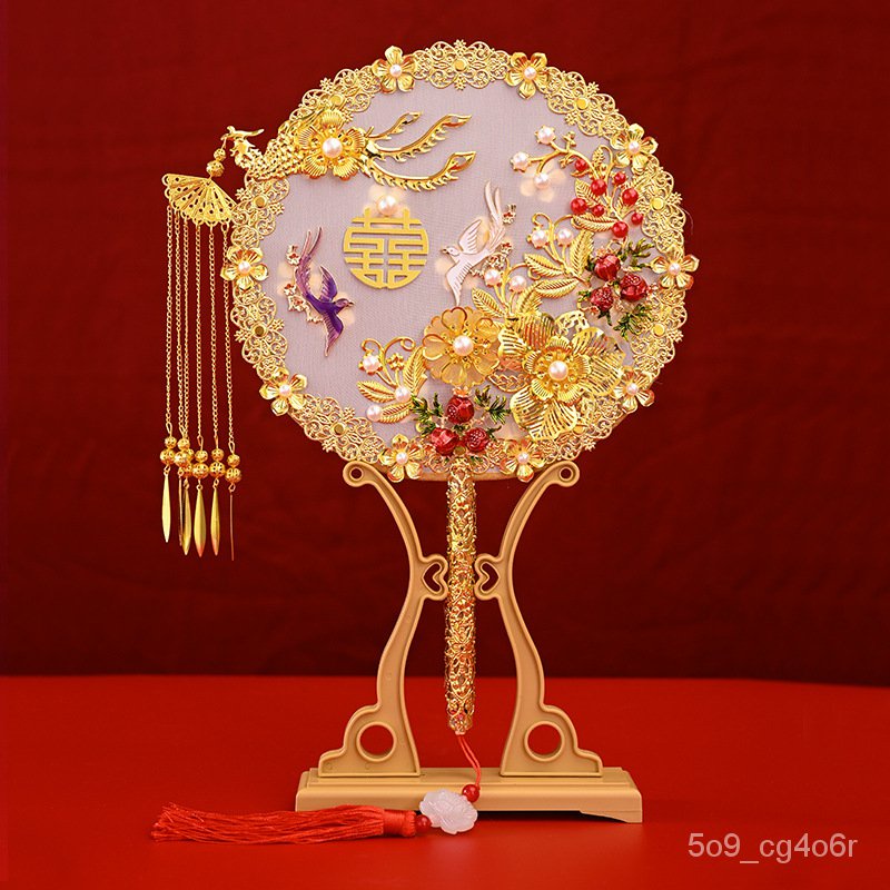 Decorative Fan Wedding Bridal Group Fan Knot Wedding Handmade Chinese ...