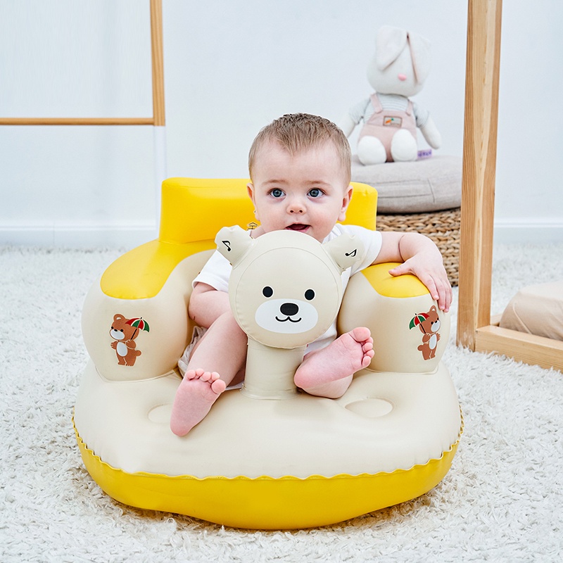 Inflatable Portable Kids Sofa Baby Chair With Air Pump High Chair For Sitting Training Shopee Philippines