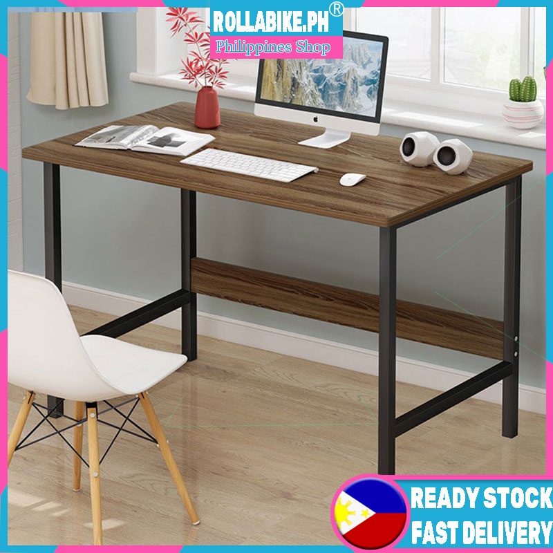 ️COD️ WOOD DESK TABLE 60CM SIMPLE DESKTOP FIELD SPACE SAVER HIGH ...