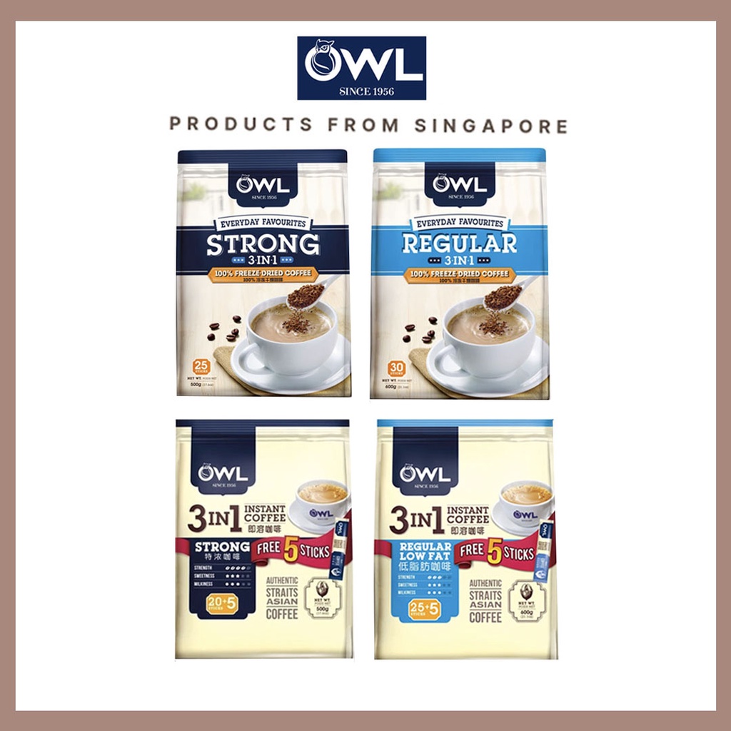 OWL 3in1 Coffee - Instant Coffee Low Fat/ Strong/ Freeze Dried from ...