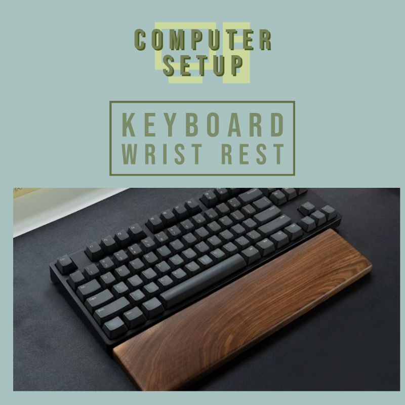 Acacia Wooden Keyboard Wrist Rest Shopee Philippines