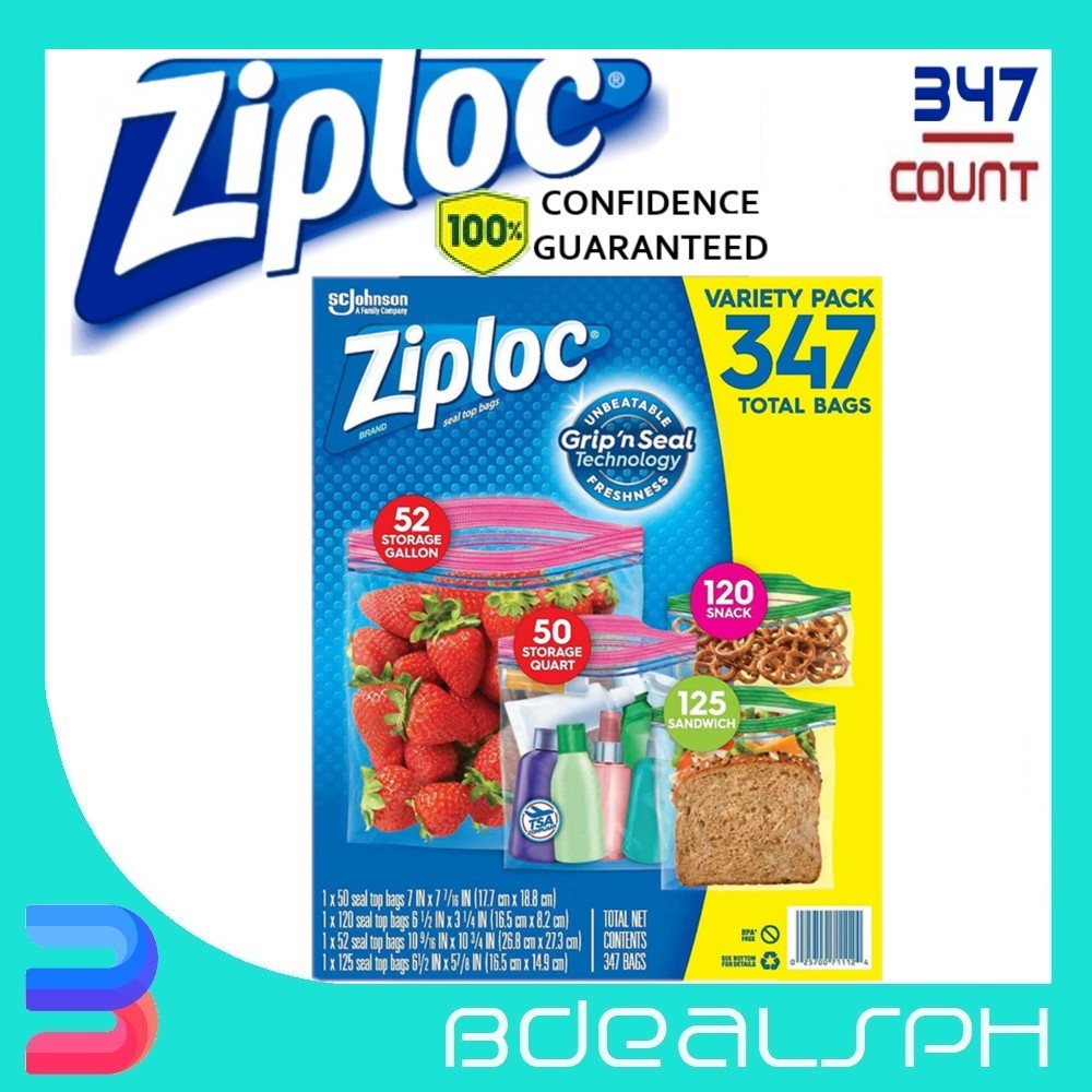 Ziploc Variety Pack Storage Bags Shopee Philippines