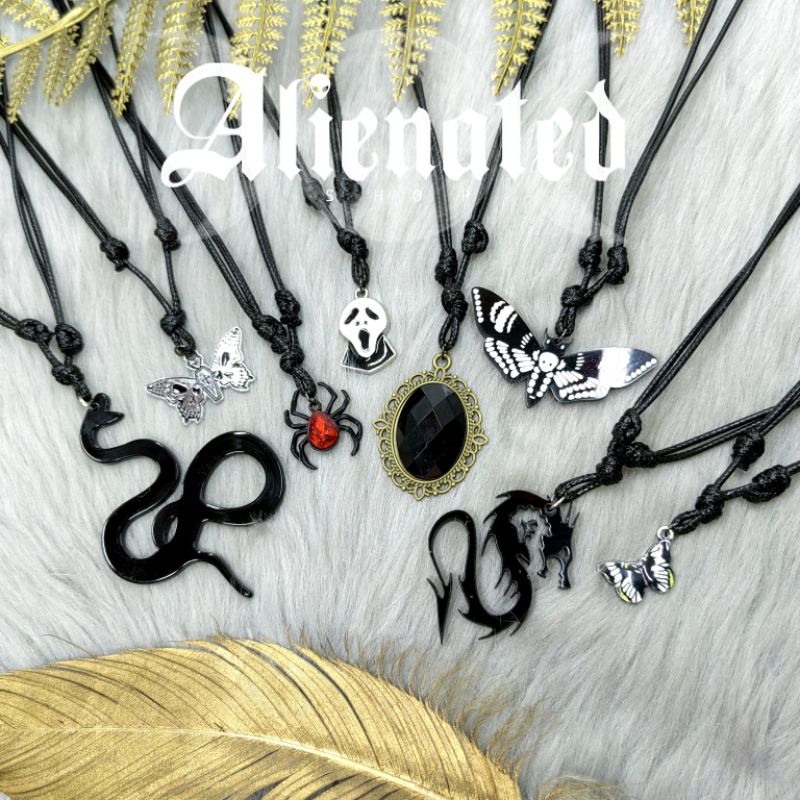 Gothic Steam Punk Black Lace Gear Exaggerated Necklace