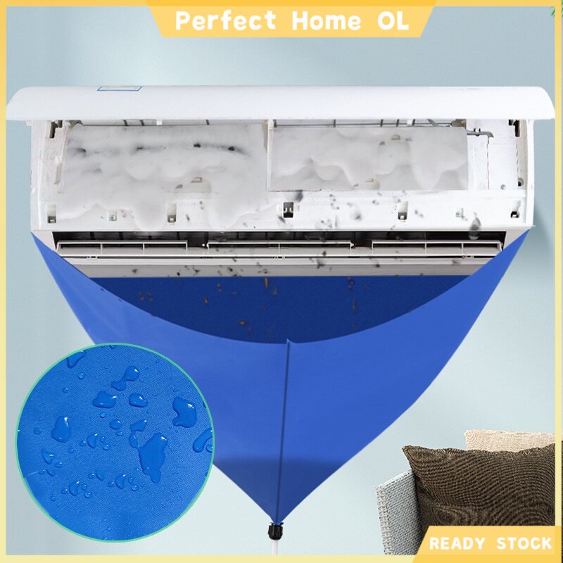 Aircon Cleaner Bag with Drain Outlet Waterproof Air Conditioner Washing