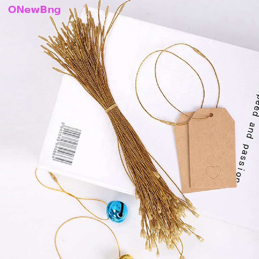 ONew 100pcs 20cm Gold Silver Rope Fiber Threads Gift Packaging String ...