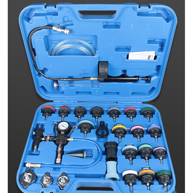 28pcs car water tank pump pressure gauge water tank leak detector water