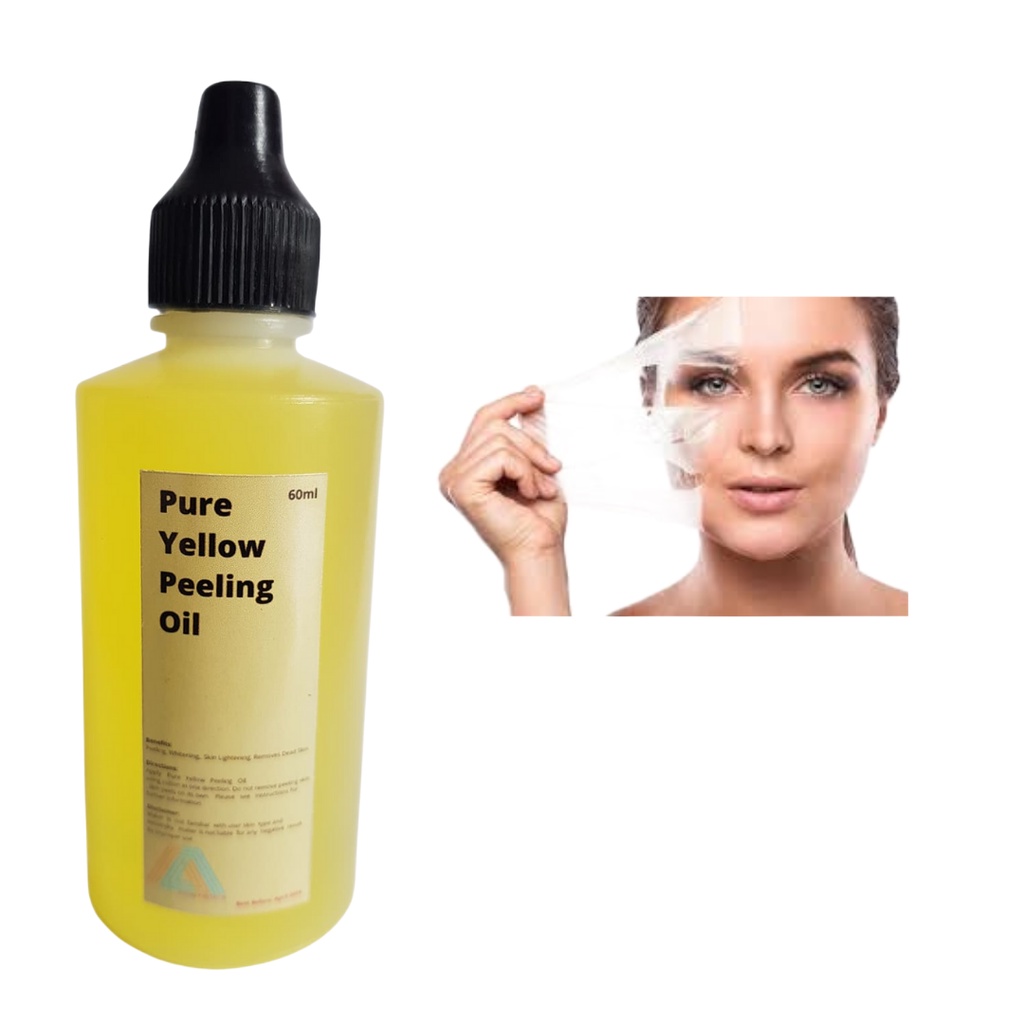 Effective Pure Yellow Peeling Oil 60ml Original for underarm legs face Shopee Philippines