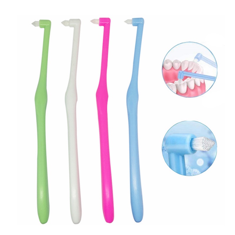 2 pcs Orthodontic Interdental Brush Soft bristles Teeth Cleaning Soft ...