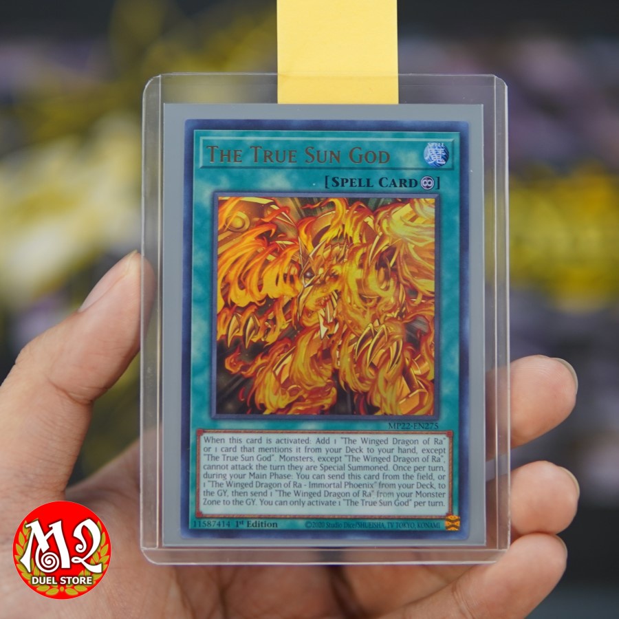 Yugioh MP22EN275 Card The True Sun God Ultra Rare Free Toploader