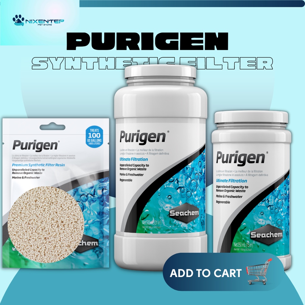 SEACHEM PURIGEN ULTIMATE FILTRATION ORGANIC WASTE REMOVER | Shopee ...