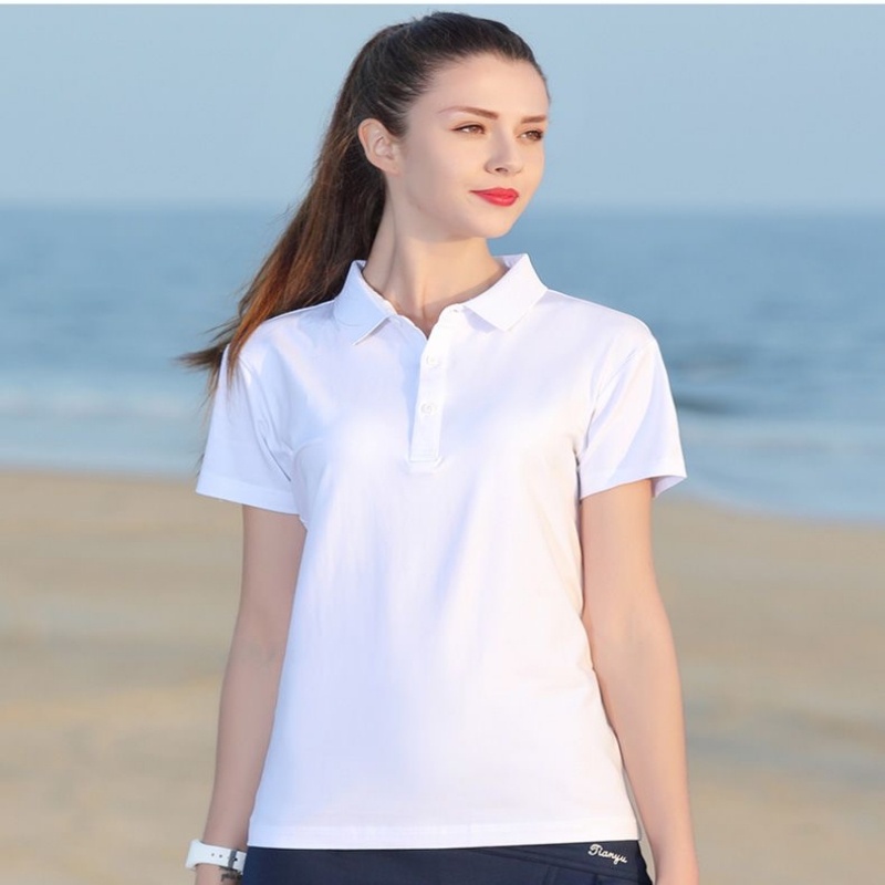 Unisex drifit Polo shirt for women quality korean fashion t shirt for woman casual sports t shirt Shopee Philippines