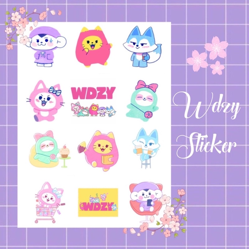 ITZY X WDZY Waterproof Laminated Sticker Pack Die-cut | Shopee Philippines