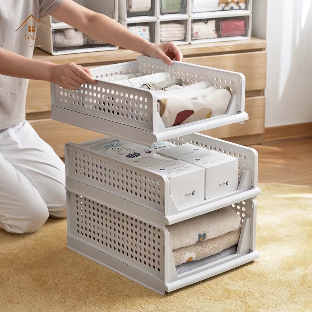 DXL Wardrobe Clothes Storage Drawer Rack Layered Partition Drawer ...