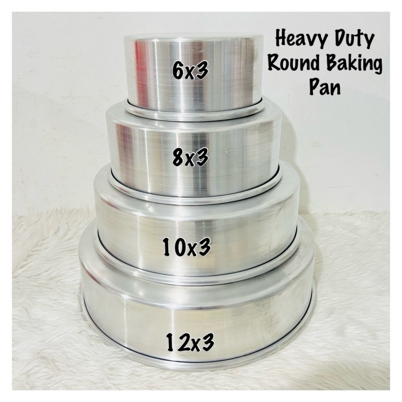 Round Pans 4" 6” 8” 10” 12” Heavy Duty Baking Pans Aluminum | Shopee