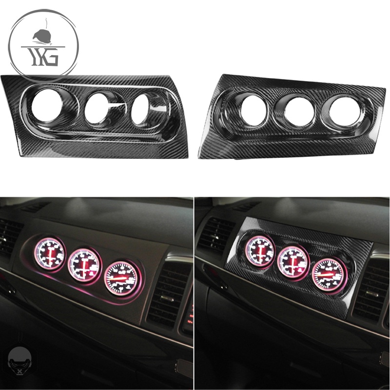 For Mitsubishi Lancer Evolution X Evo 400r M7 Carbon Fiber Copilot Dashboard Replacement Gauge