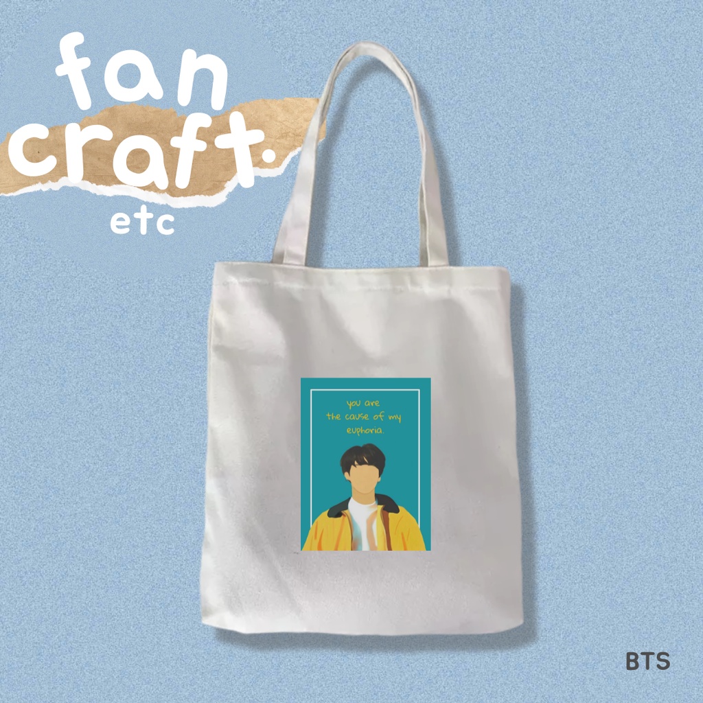 BTS Jungkook Euphoria Canvas Tote Bag – dreajournals