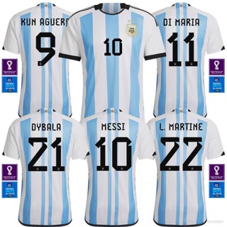 Lionel Messi Argentina Three Star 22/23 Home Jersey - Mik Shop