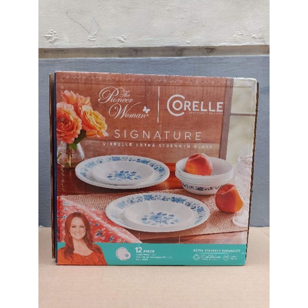 Pioneer Woman Corelle Signature 12pc Set | Shopee Philippines