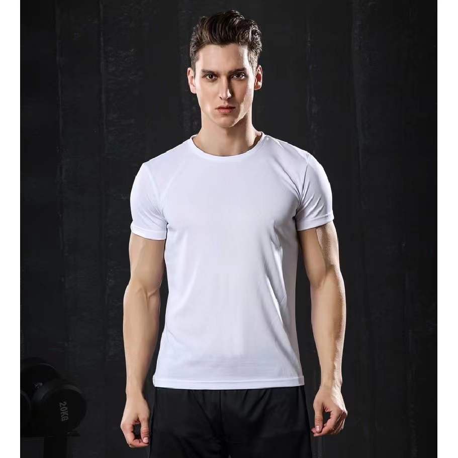 SIMPLE drifit t-shirt Unisex WHITE color round neck tshirt | Shopee ...