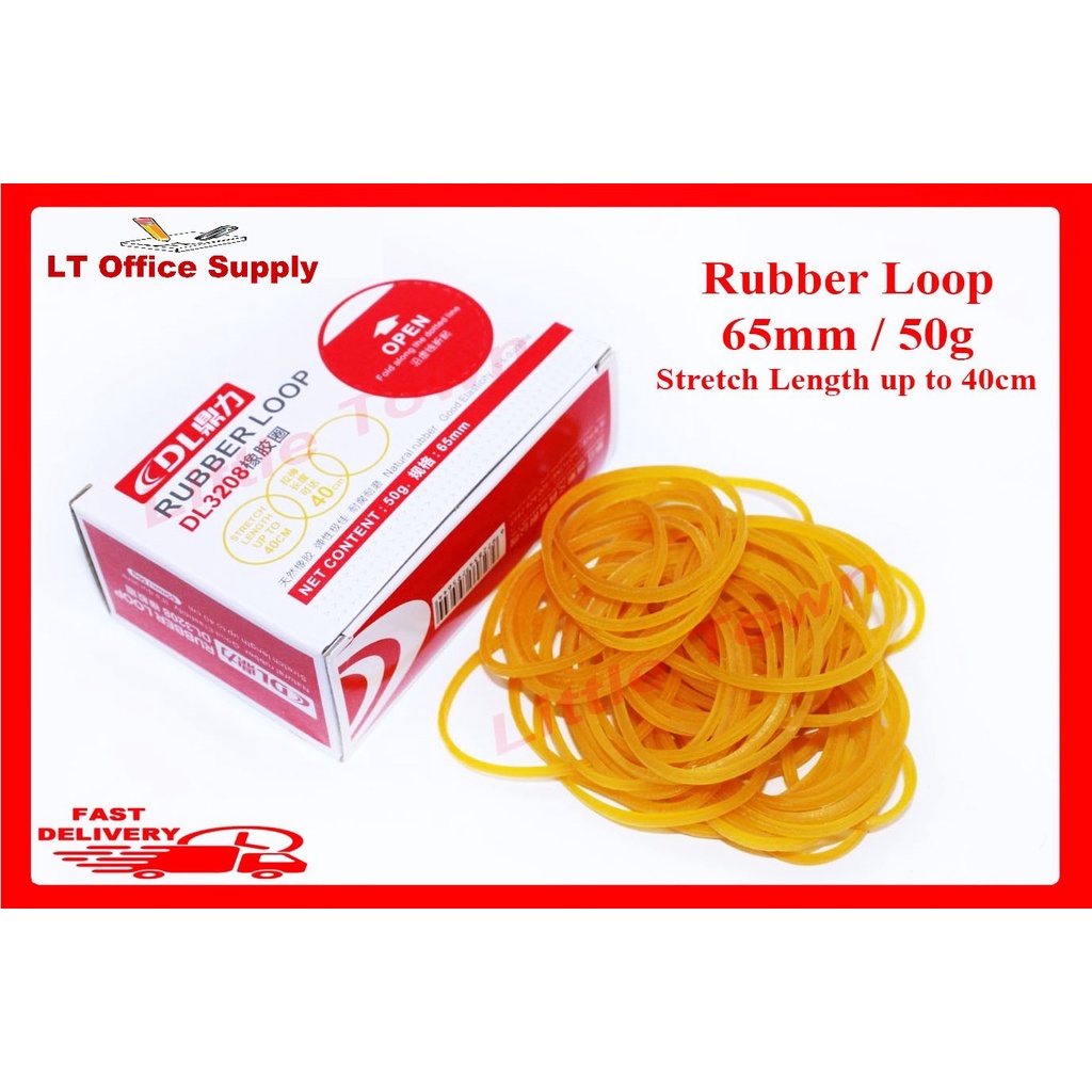 1Box Yellow Rubber loop / Rubber Band 65mm 50g | Shopee Philippines