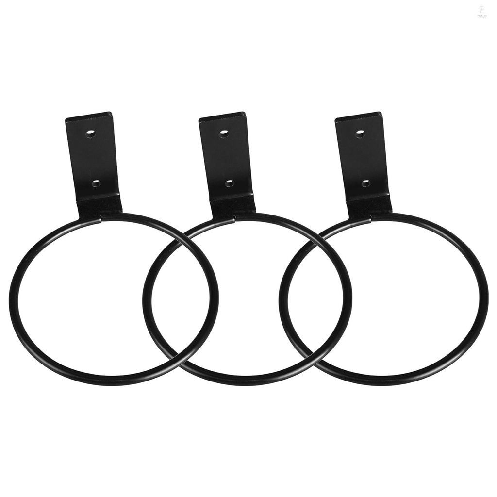 Flp 3 Pcs Flower Pot Holder Ring Wall Mounted 5 Inch Plant Wall Hanger Rings Metal Plant Hooks 0927