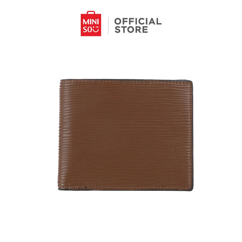 MINISO Men's Classic Horizontal Wallet Brown | Shopee Philippines