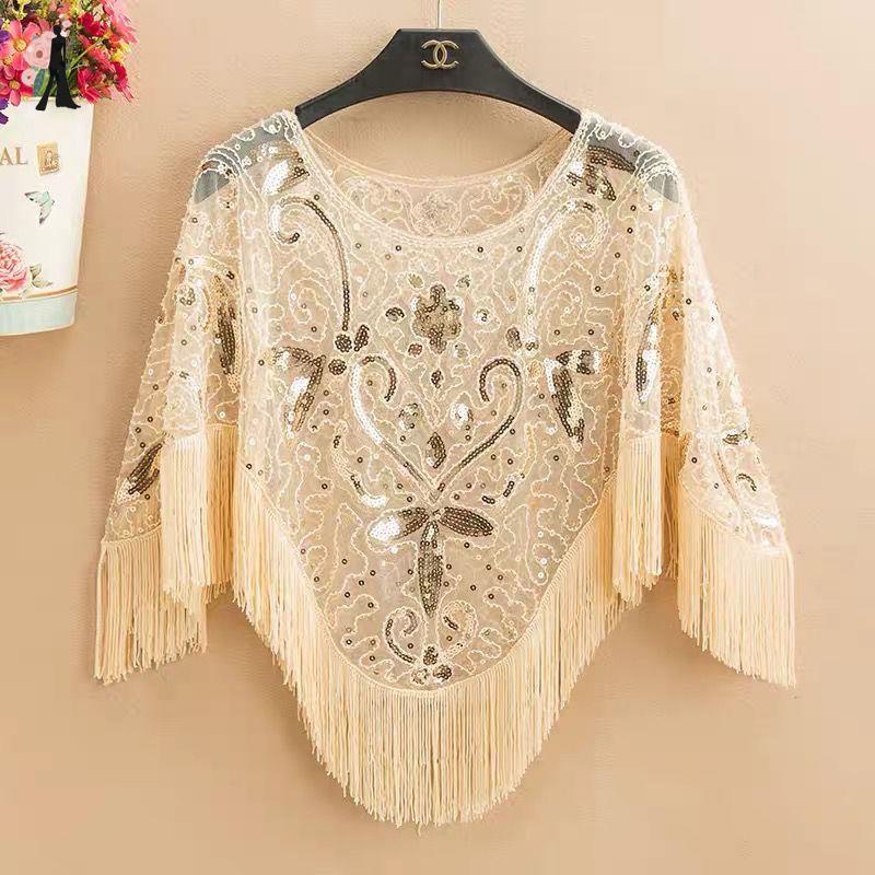 sequin shawl for dress