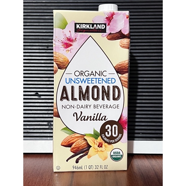 Kirkland Organic Unsweetened Almond Milk 946 ML for Low Carb diet