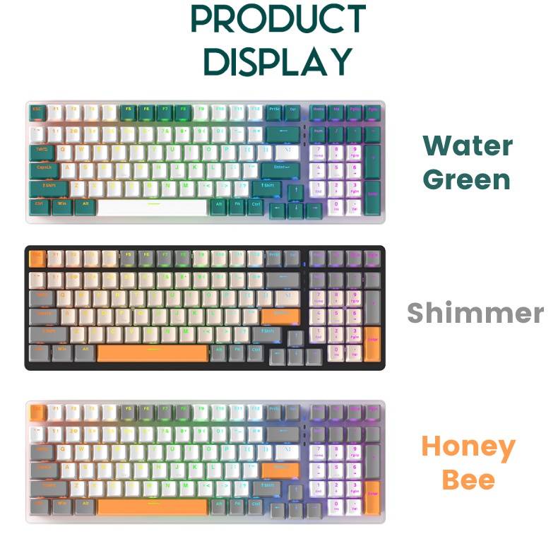【CYT】ZIYOULANG K3 98 Keys Mechanical Keyboard USB Wired Gaming Keyboard ...