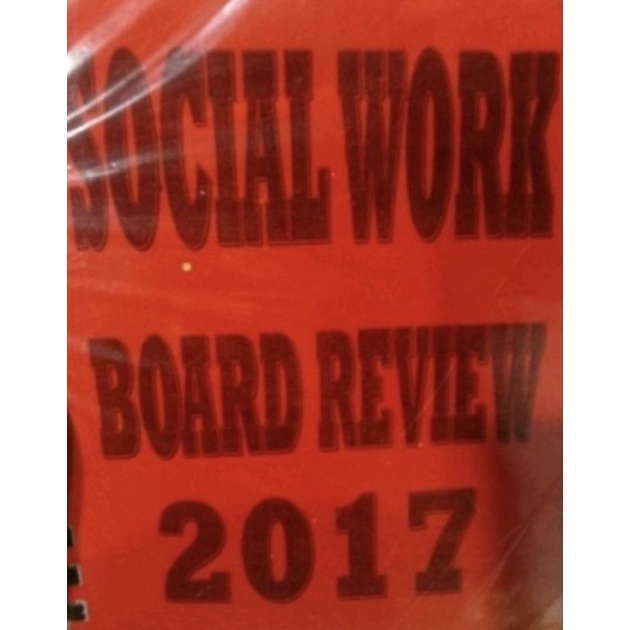SOCIAL WORK BOARD REVIEW 2017 ORIGINAL | Shopee Philippines