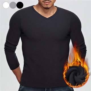 Mens Winter Warm Fleeced Thermal Vest Top Sleeveless T-shirt Slim