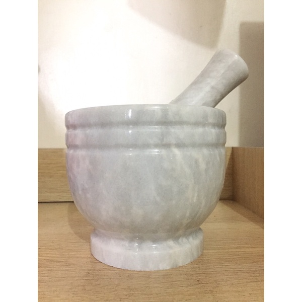 Mortar and Pestle (Heavy Duty) 100 Pure Marble Almeres from Romblon