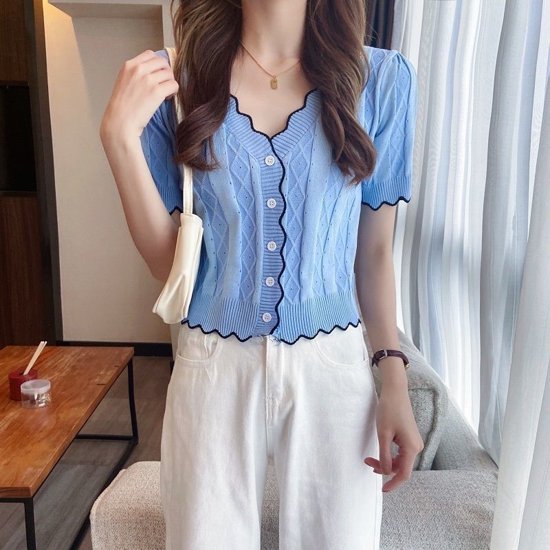 Knitt TOP MODEL Short Arm Short / Knitting TOP | Shopee Philippines